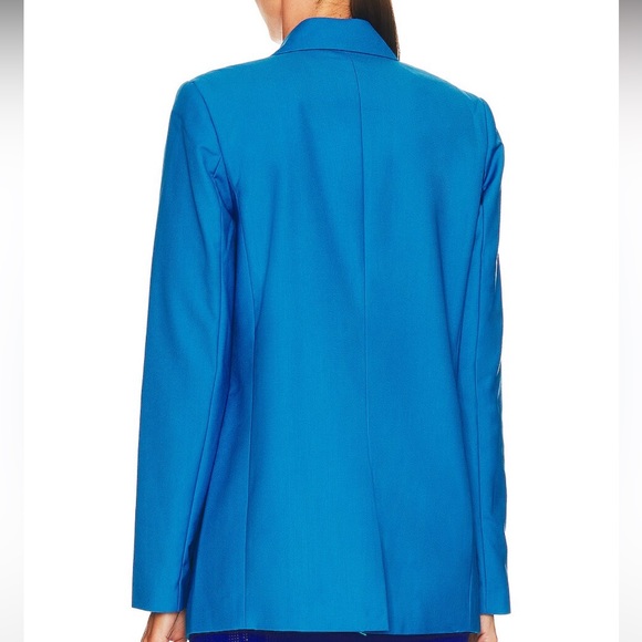 Bardot Revolve Sandro Blazer Cobalt Bright Blue Summer Blazer Oversized Blazer - Picture 6 of 7